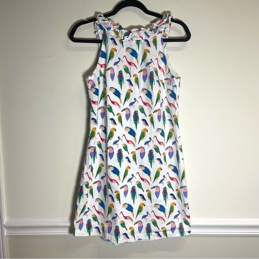 Anthropologie Parrot Shift Dress by Larke Size Small Cotton - Picture 5 of 10